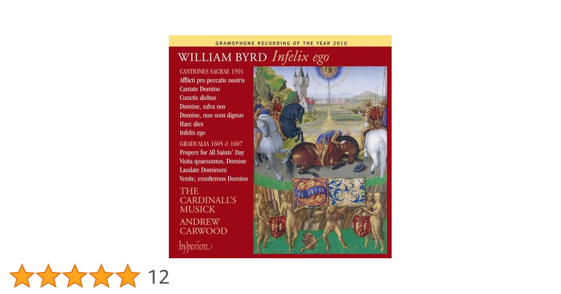 (CD)Infelix Ego／Byrd Cardinall'S Musick - Byrd: Infelix ego - Byrd Edition Vol.13